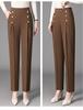2026 Spring/Summer High-Waist Slimming Plus Size Harem Pants for Women: Casual, Thin, and Elegant Trousers