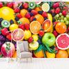 3d Wallpaper Strawberry Orange Fruits Photo Wall Mural Home Improvement Wall Papers