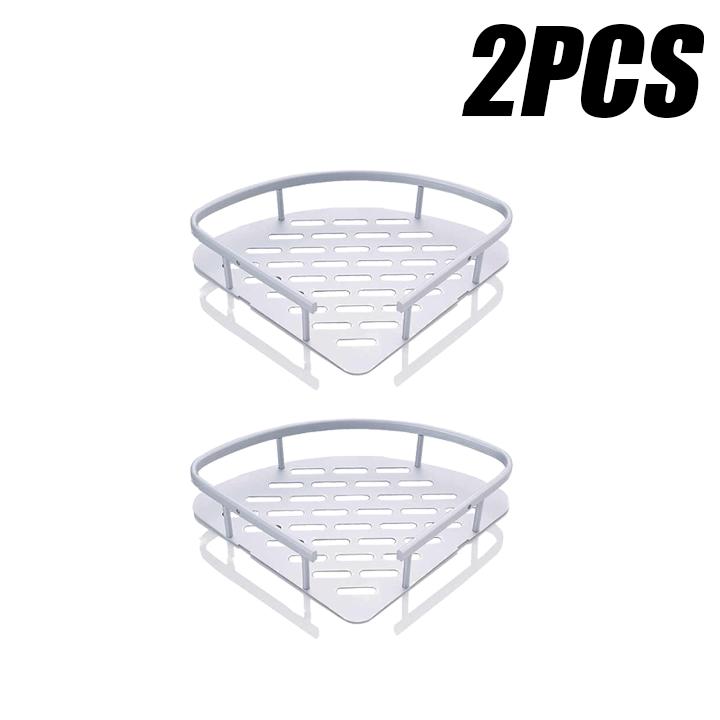 Prateleiras de Banheiro Prateleiras Sem Furos Prateleira de Canto para Chuveiro Organizador de Artigos de Higiene para Chuveiro Organizador de Temperos para Cozinha Acessórios de Banheiro