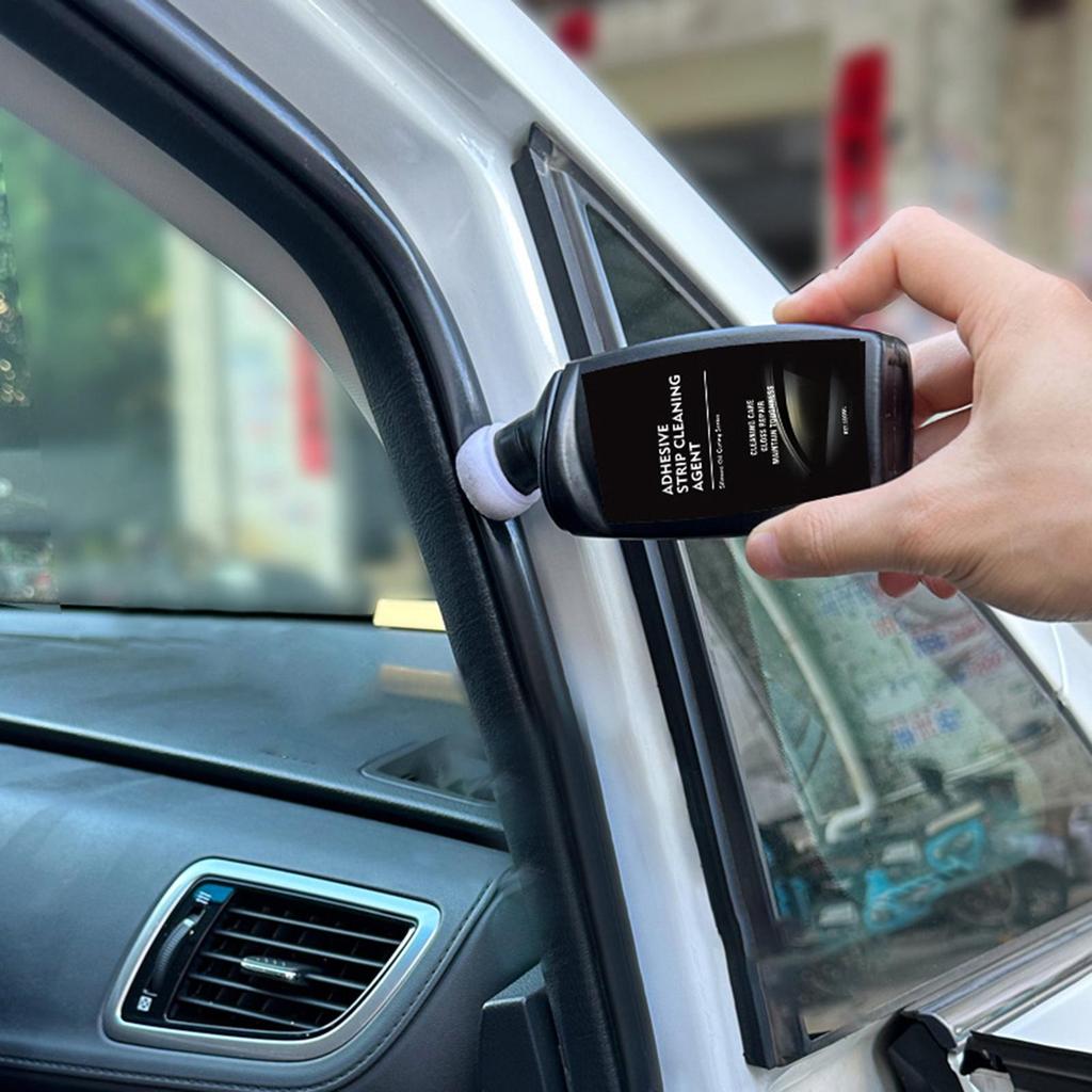 100ml Car Window Lubricant Auto Window Rubber Strip Softening Smooth Maintenance Agent Rubber Cleaner Eliminates Noise
