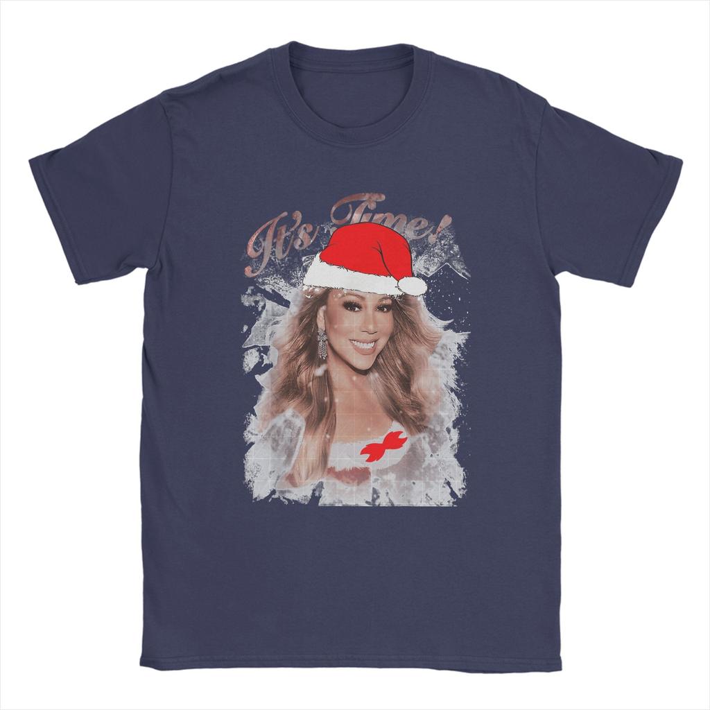 Mariahh CAREY It's Time 2025 Gift Men's T Shirt  Creative Tees Short Sleeve Round Neck T-Shirts 100% Cotton Summer Tops