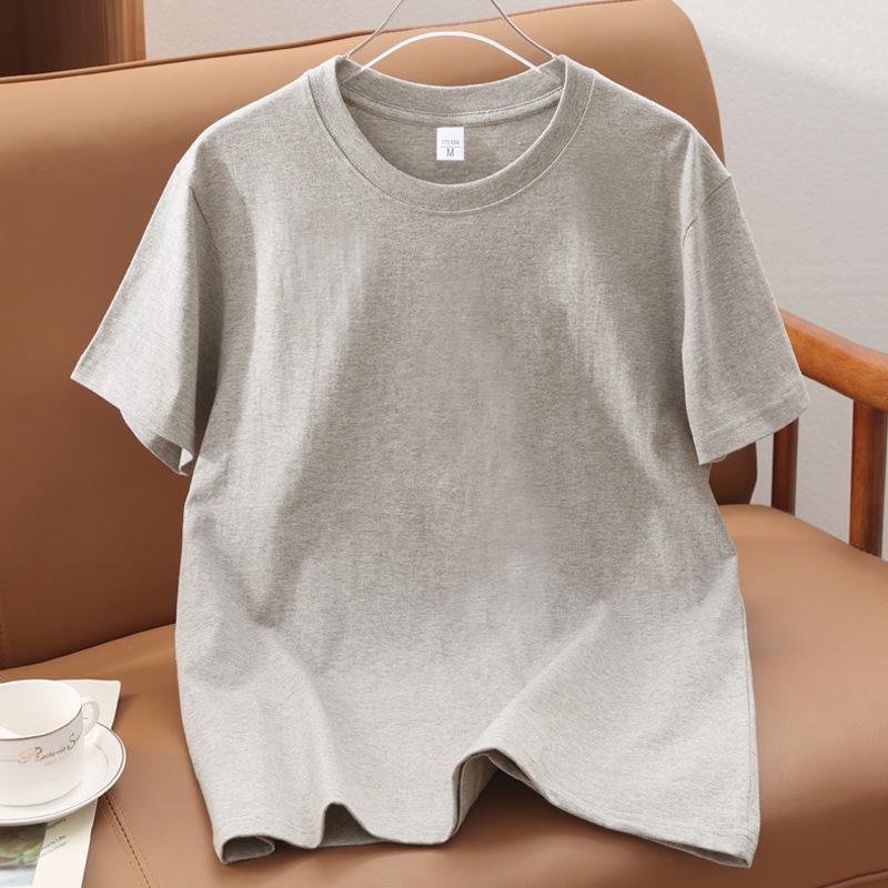 New Chinese Style Unisex Cotton Short Sleeve T-shirt with Auspicious Print