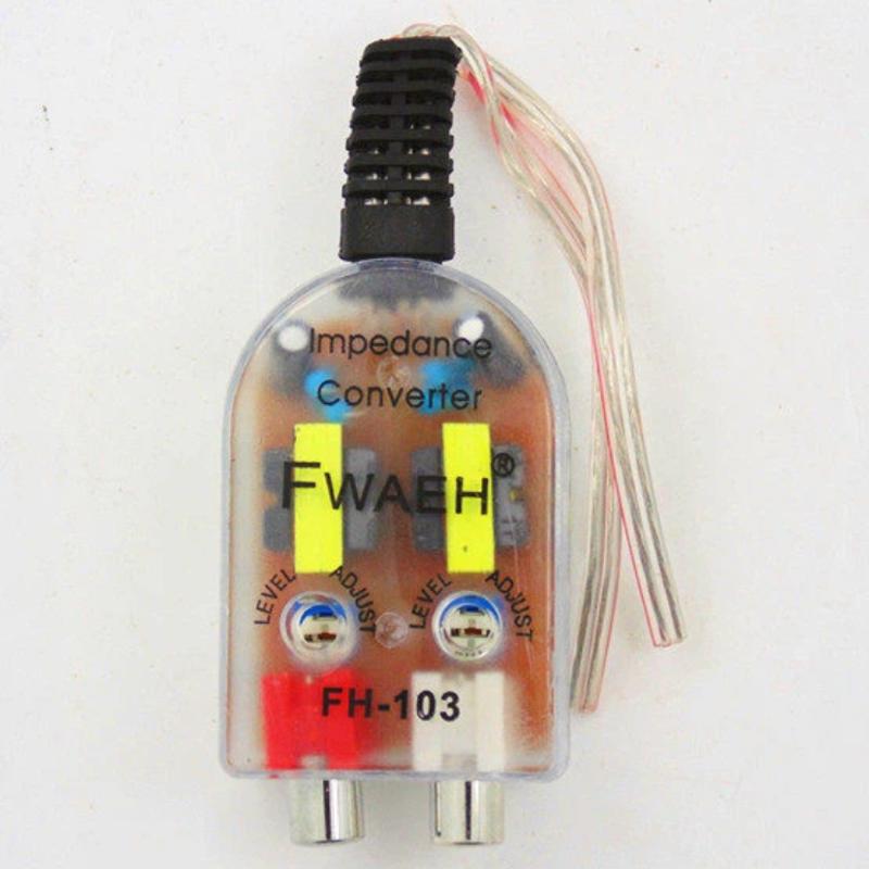 1 Stück Hohe zu niedrige Buchsen Auto Line Out Audio Konverter Auto Lautsprecher zu Pegel Adapter Sound Subwoofer Verstärker