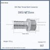 1" Hexagonal Barb Connector, 304 Stainless Steel for Water Pipe Hose, 316 Male Thread Plug