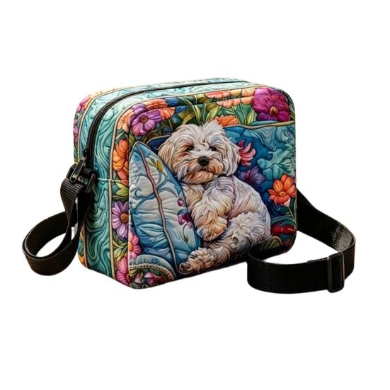 Quilted Crossbody Bag for Women, Adjustable Strap Casual Handbag, Lightweight Portable Travel Purse, Single Shoulder Bag with Zipper