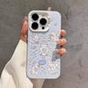 Cute Cartoon Cat Phone Case, Matte Shockproof Kawaii Protective Cover for iPhone