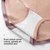 Plus Size Ladies Spring and Summer New Pure Cotton 10A Antibacterial Extension Crotch High Waist Briefs