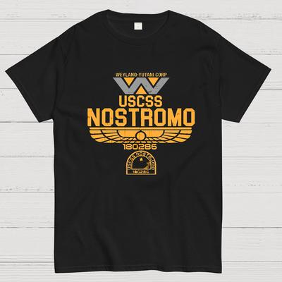 USCSS Nostromo יוניסקס 100% כותנה קיץ קז'ואל מגניב רפוי חולצת טי