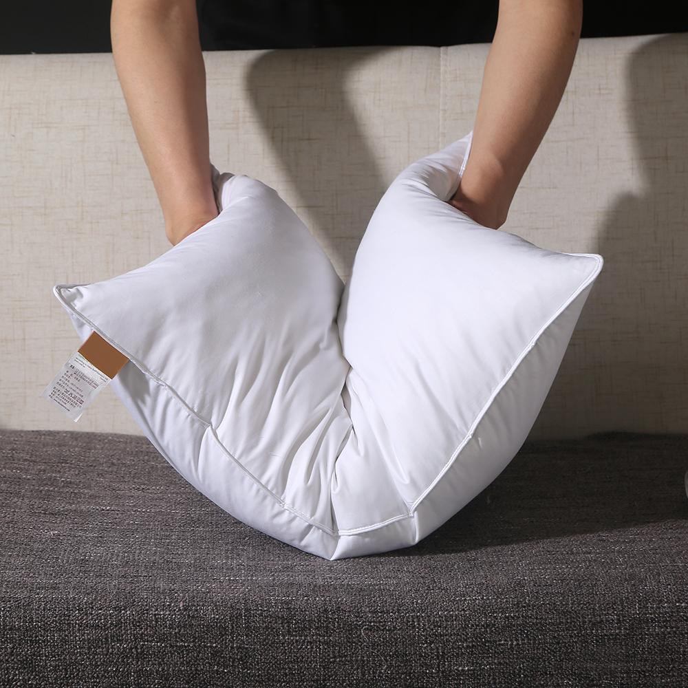 100% Cotton Cover 5% Goose Down 95% Feather Modern Rectangle Eco-Friendly Luxury Neck Sofa Bed Pillow