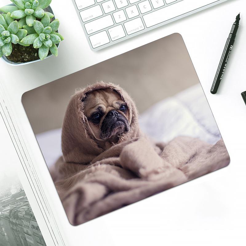 

Прекрасный коврик для мыши в виде мопсов, компьютерная доска, настольная панель для ноутбука, коврик для мыши, офисные канцелярские принадлежности, аксессуары 300x250x2mm