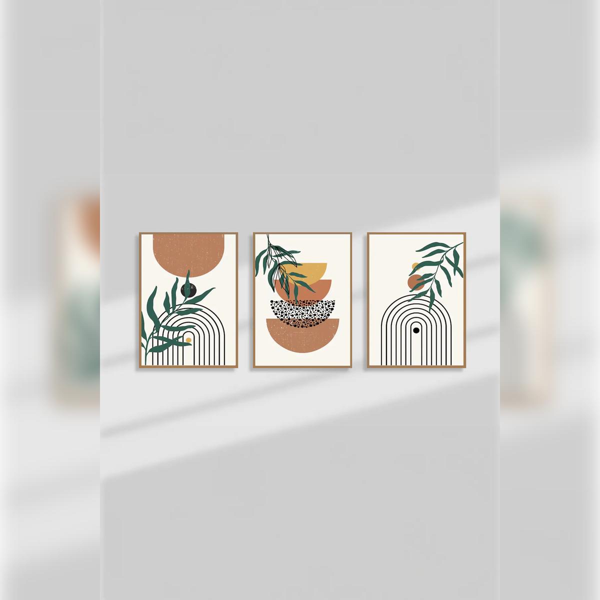 

3-Piece Framed Look MDF Art Print Set 15x20