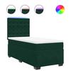 Maison Exclusive - Sommier à lattes de lit avec matelas Vert foncé 90x190 cm