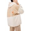 Anta Printed Letter Zip-Up Fleece-Lined Long Sleeve Jacket Unisex Outerwear Earthy-Grey 952238708-1