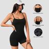 Plus Size Body Sculpting Camisole Jumpsuit for Yoga and Sports