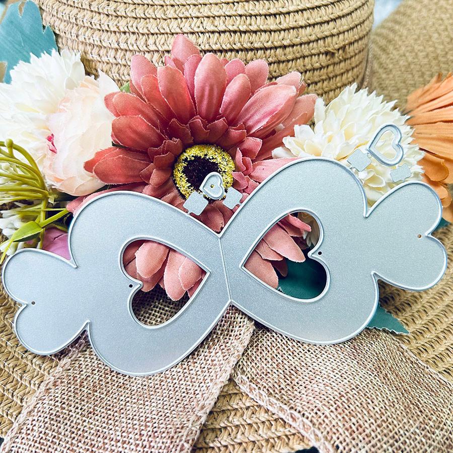 Love Sweet Candy Box Metal Die Cut, DIY Scrapbooking Embossing Stencil, Handmade Greeting Card Making Metal Cutting Dies, Gift Card Making Tools