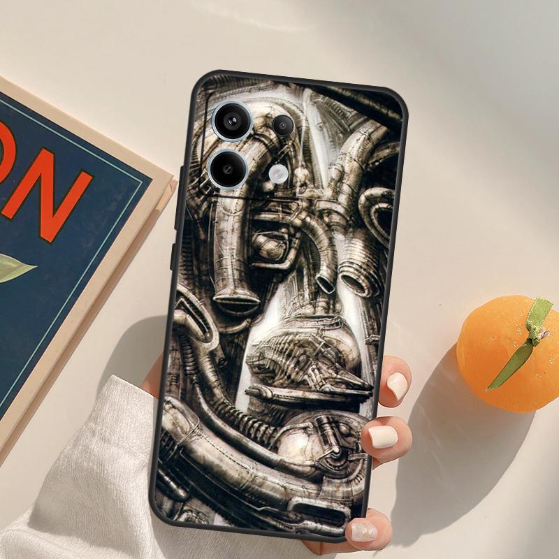Hr Giger Li II Funda For Xiaomi Redmi Note 13 Pro 9 10 11 12 14 Pro 10S 11S 12S Redmi 14C 13C 10C 12C Case