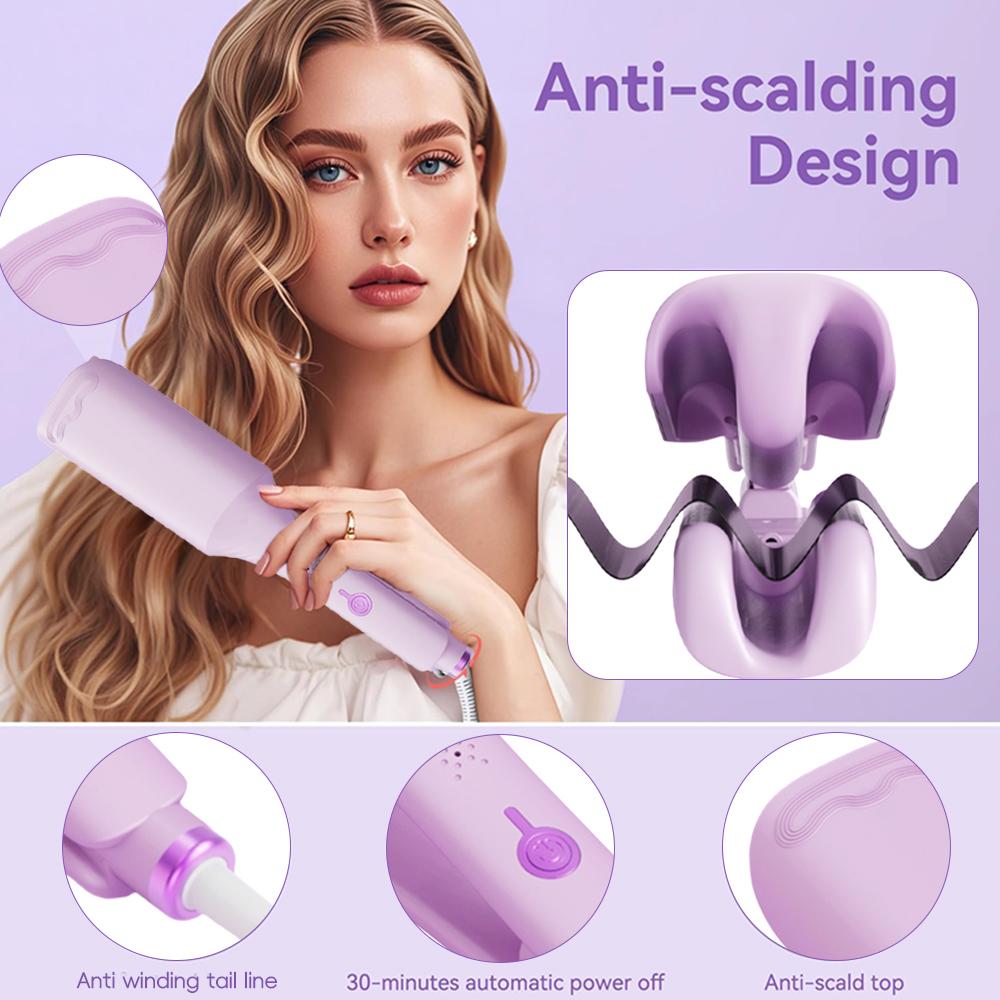 1.25 Inch Deep V-shaped Hair Curling Iron Ghost Waves Wave Perm Tourmaline Hair Curler With Multiple Temperature Girls Women Gifts