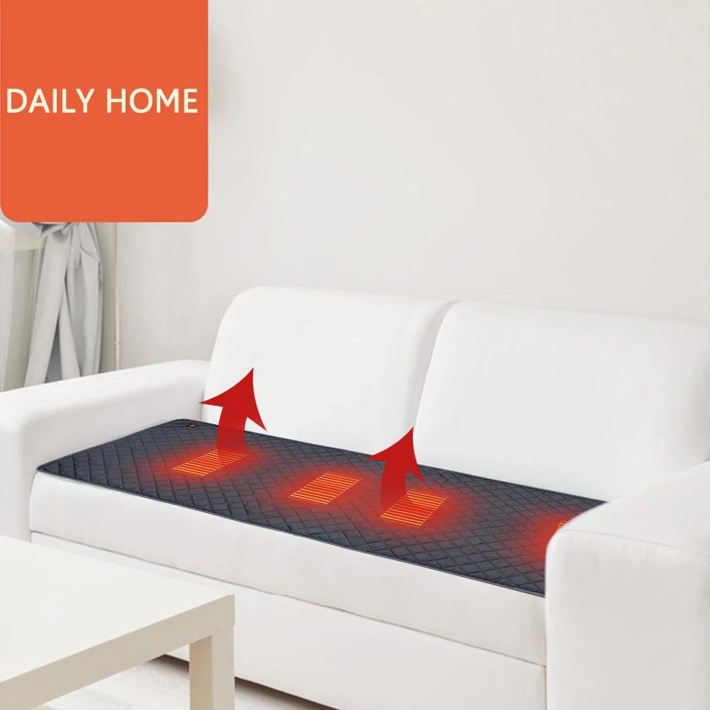 Pad de Încălzire Electrică USB Tip-C 5V Pătură Electrică de Dormit de Iarnă Cearșaf Încălzit 3 Nivele pentru Interior Exterior Camping Covoraș Electric