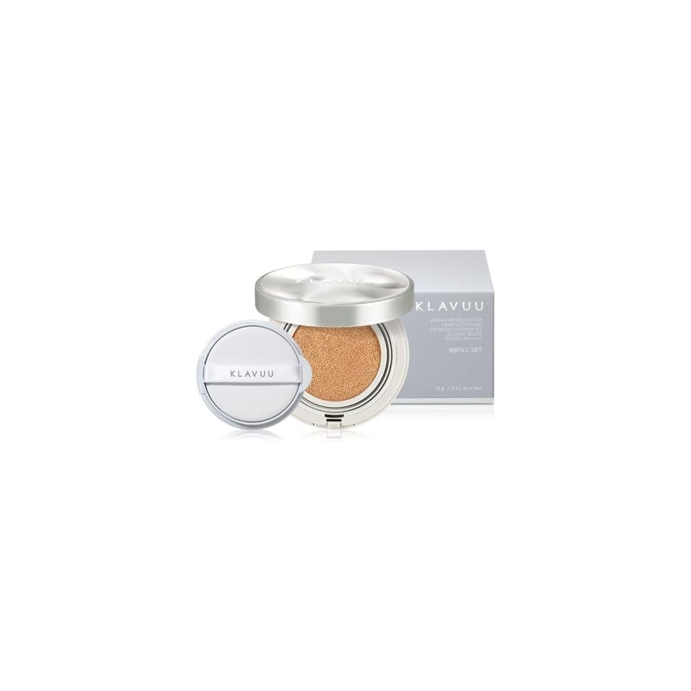 Klavuu High Coverage Tension Cushion EX 23 Medium Beige with Refill 15g Makeup Foundation
