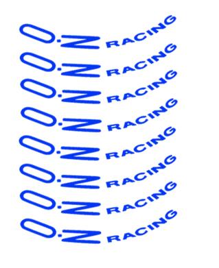 8PCS Reflective Car Wheel Rim Sticker For OZ RACING Volkswagen 4UGEX BMW Porsche Ford