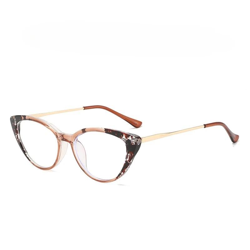Modische Cat-Eye Blaulichtfilter-Myopiebrille Unisex Hochauflösend Ultraleichtes Brillengestell Minus Dioptrie 0 bis -4.0