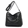 New Women's Bag Soft Leather Texture Messenger Bag Large Capacity Simple Shoulder Bag Casual Mother Bag Tote Bag