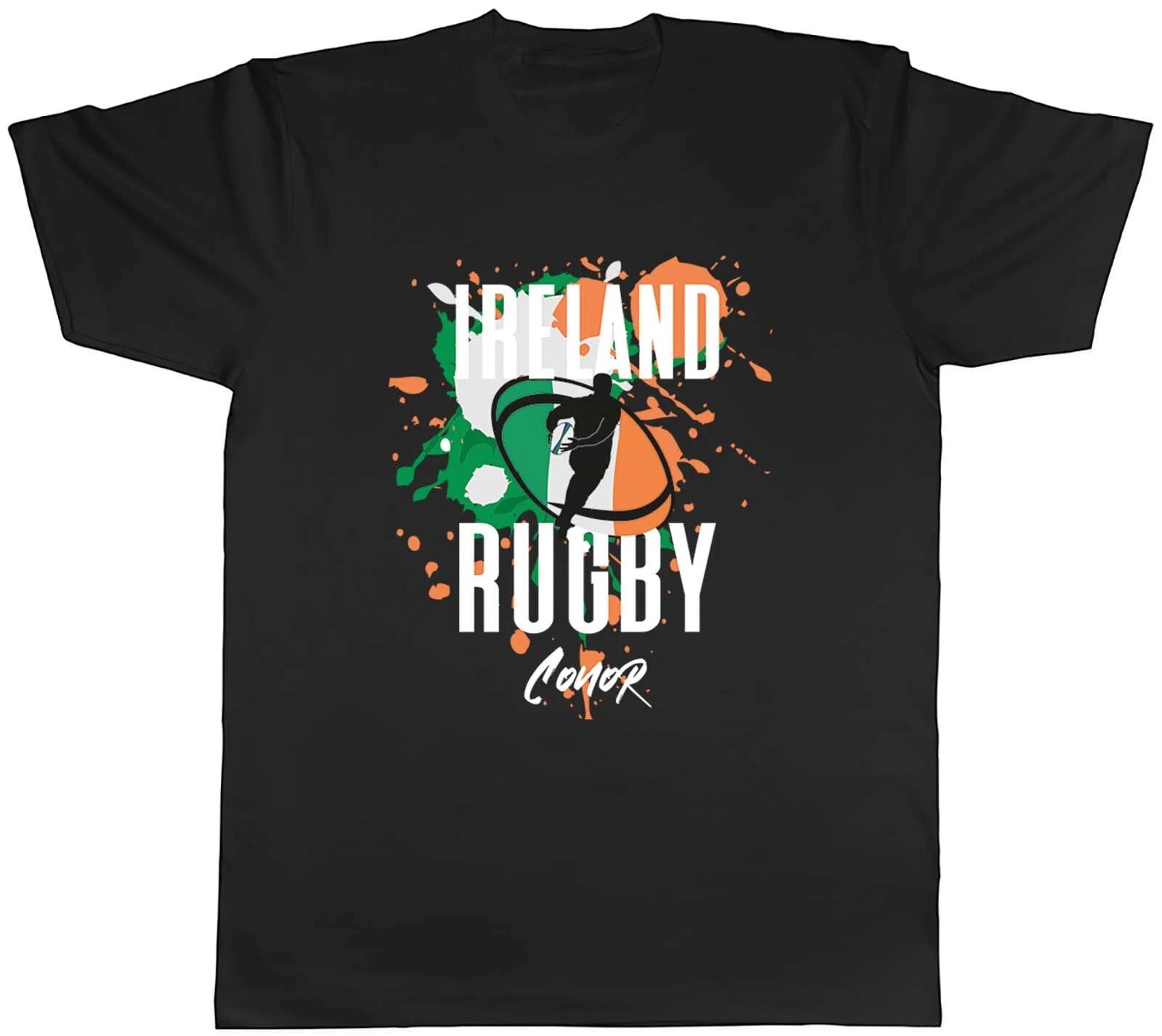 Personalised Ireland Rugby T-Shirt Mens Supporters 6 Nations Union Unisex Tee XL