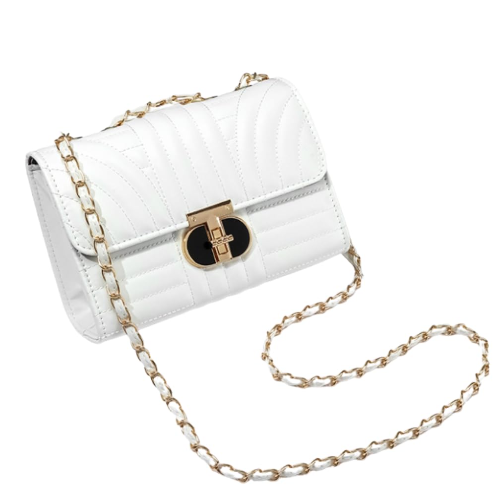 

ORIJIRI Women s Small Shoulder Bag, Wallet, Cute Handbag, PU Leather, 3-Way Mini Shoulder Bag (White)