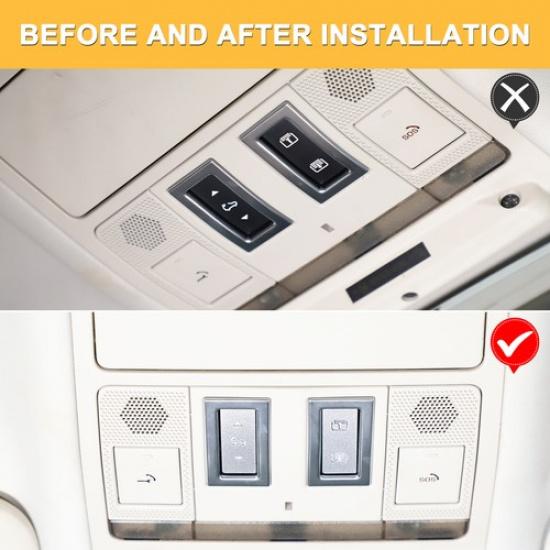 Silver Sunroof Switch Button Trim For Land Rover Defender L663 -