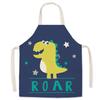 Cartoon Print Oil-Proof Parent-Child Kitchen Apron, Sleeveless Neck-Hanging Style