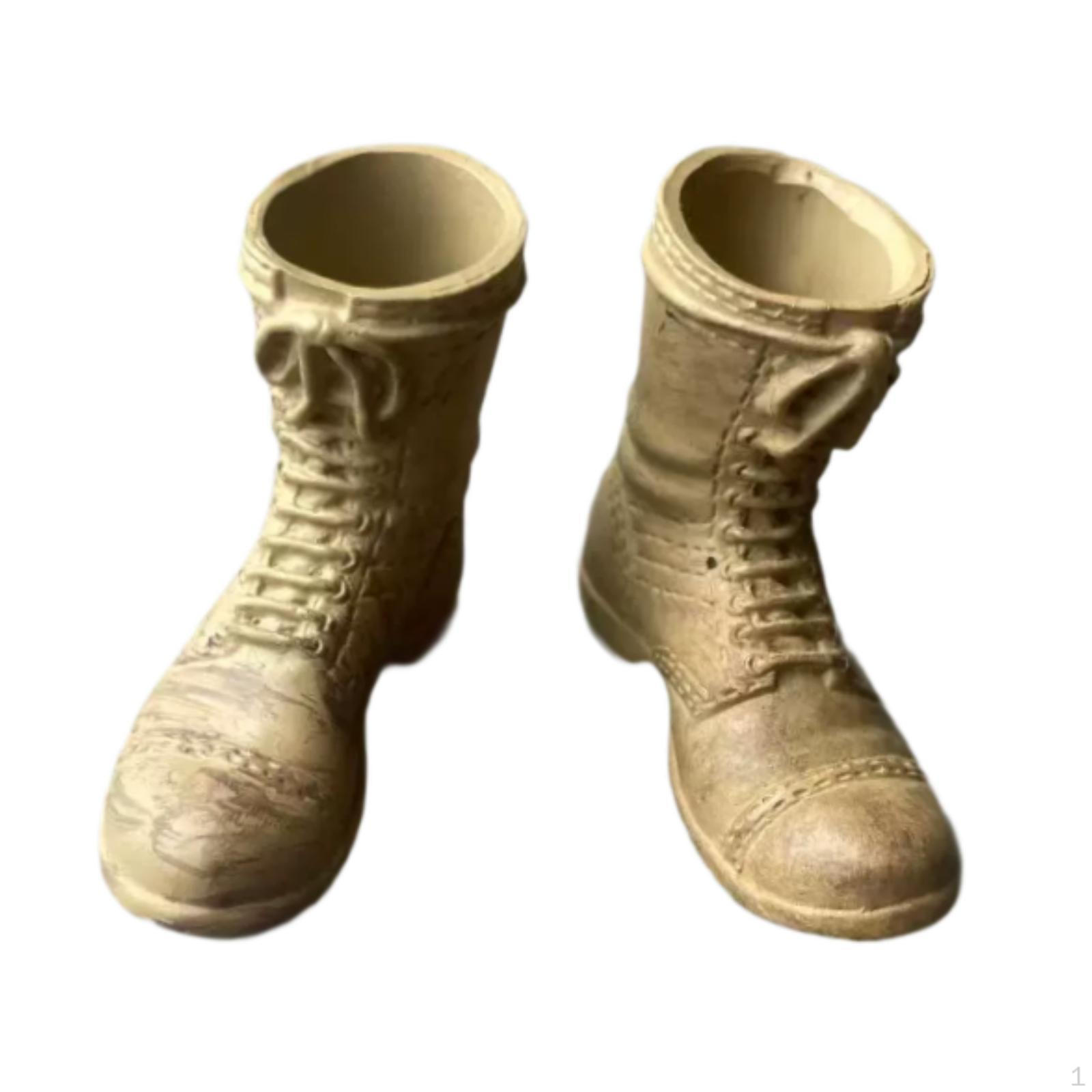 

Ботинки до середины икры масштаба 1/6, туфли на низком каблуке, косплей, реалистичные, легкие, для 12-дюймовой куклы