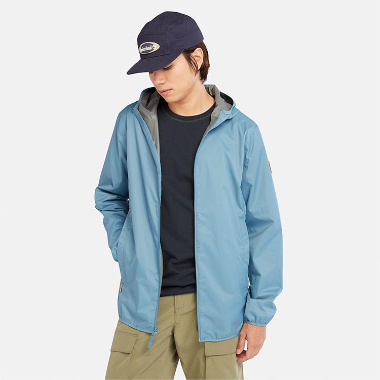 Timberland Mount Fraclin Solid Waterproof Hooded Jacket Men Jackets Blue A2ETN-DJ5