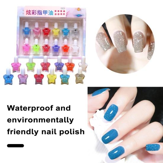 24-teiliges Kinder-Nagellack-Set, geruchsarm, schnell trocknend, abziehbar, sicher, sanftes Nagellack-Maniküre-Zubehör