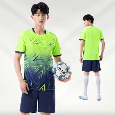 Soccer Uniform Suit Men'S Printed Team Training Uniform Short Sleeve Student Sports Football Jersey Summer