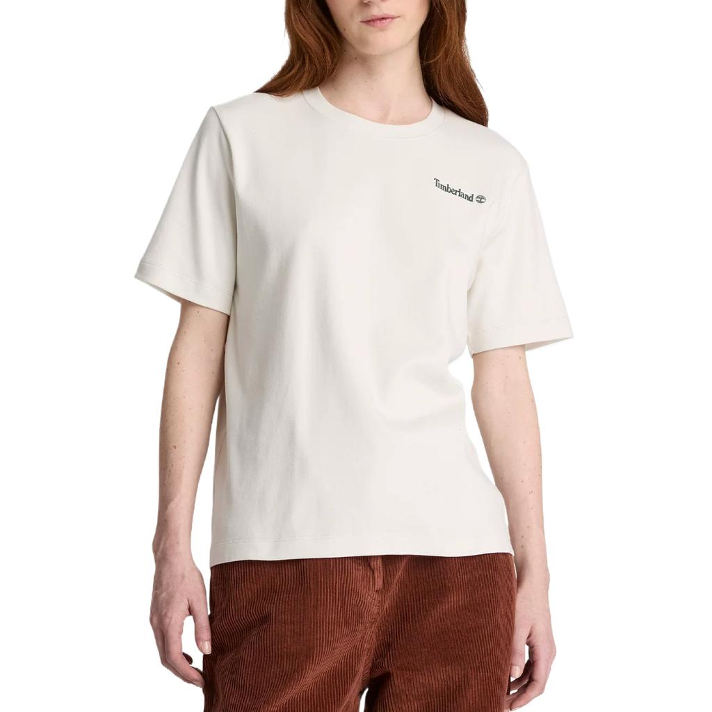 Timberland Urban Outdoor Solid Color Crew Neck Regular Sleeve T-Shirt Women Tops 0YH5JCM9