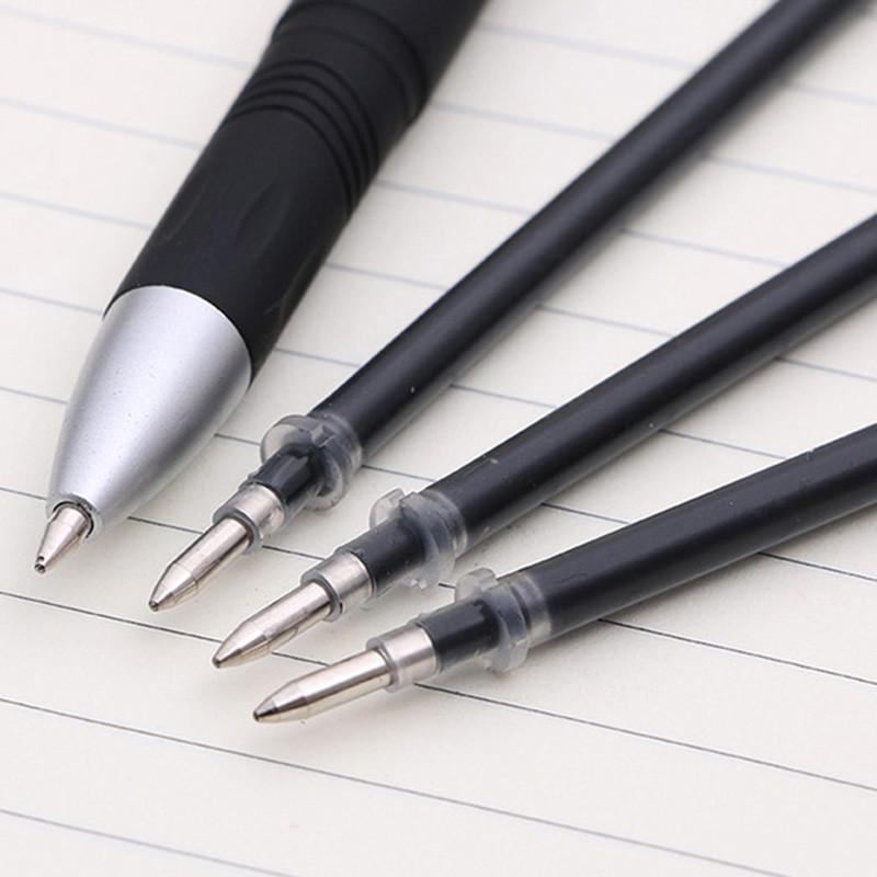 Ricariche per penne a sfera con testa a proiettile da 0,5 mm, cancelleria per studenti, per scrivere materiale scolastico per ufficio
