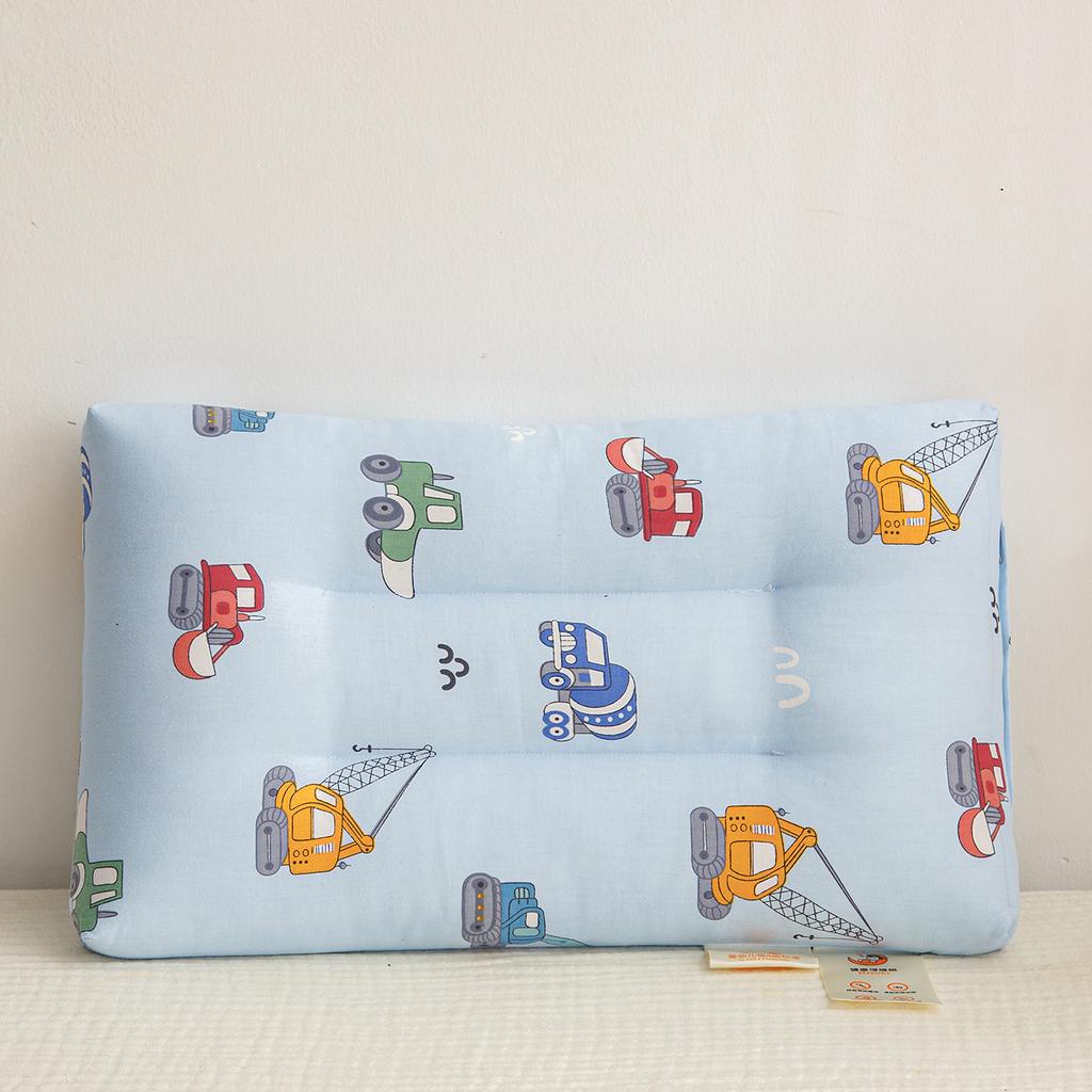 Cartoon Kids Pillow Cotton Double Layer Yarn Baby Sleeping Pillow Newborn Children's Neck Protection Bedding Baby Items