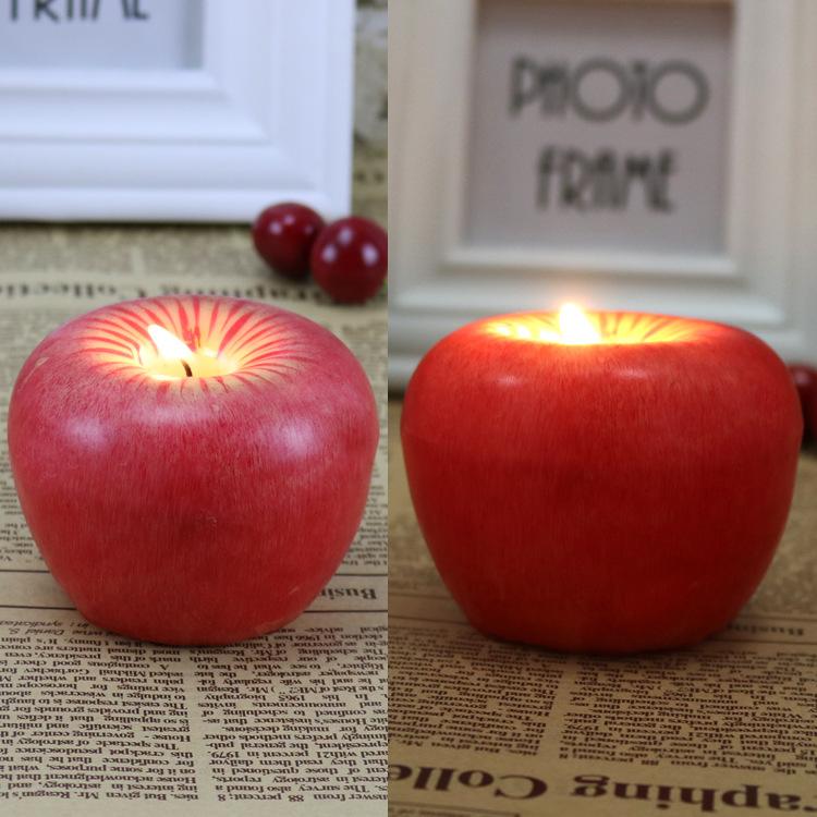 Creative Christmas Eve Gifts Apple Candles Fruit Candles Birthday Christmas Decorations Student Gifts