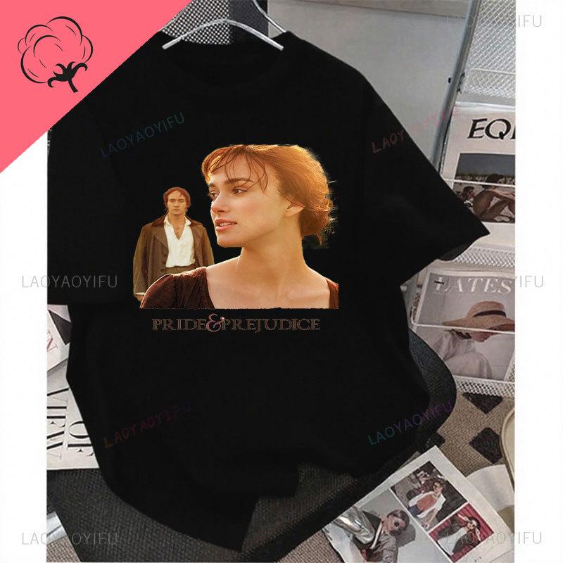 Pride And Prejudice T Shirt New Style Cotton Movie Camisetas Summer Graphic T Shirts Vintage Fashion Hot Selling Camisa Clothes