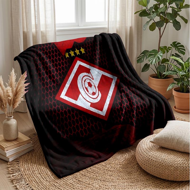 Spartak Moscow Theme blanket Soft Flannel Fleece Blanket Warm Lightweight Throw Blanket for Home Sofa Bed
