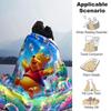 Piglet'S Bubble Adventure Flannel Blanket Super Soft Warm Cozy Blanket For Sofa Bed Office Travel Allseason Home Decor Gift