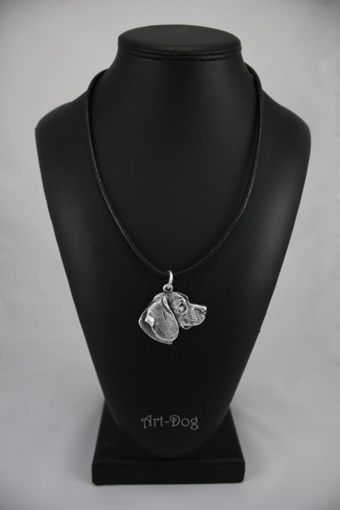 Beagle - Necklace with dog, silver-plated pendant for dog fan, unique jewelry by Art-Dog brand