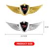 3D Wings Metal Shield Logo Metal Sticker Decorate Car Accessories For Kia Cerato