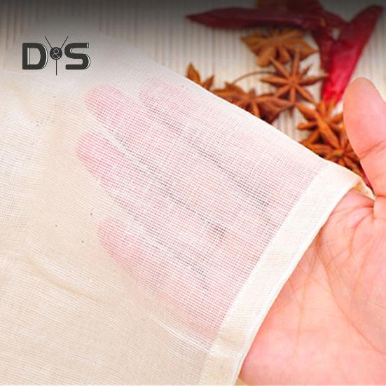 50 Pcs Spice Bags for Cooking Soup Reusable Drawstring Bag Tea Bags Unbleached Cheesecloth Bag for Straining Making Tea