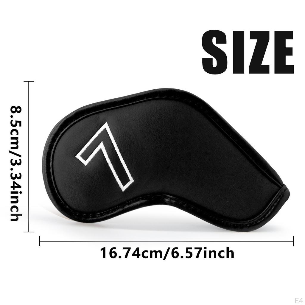 9 Pieces Golf Club Head Covers Accessories Premium Creative Golfer Equipment Fashion