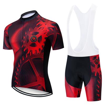 Gear Short-sleeved Cycling Suit Set Breathable Quick-drying Side Strip Short-sleeved Cycling Suit 2026 Summer Breathable Cycling Suit Set
