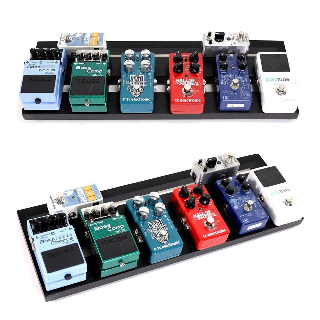 GHOSTFIRE Ultra Light Guitar Effector Board Pedal Board Aluminum Alloy Velcro Fastener Carrying Bag Included V Series (V-Little20(51X18cm))