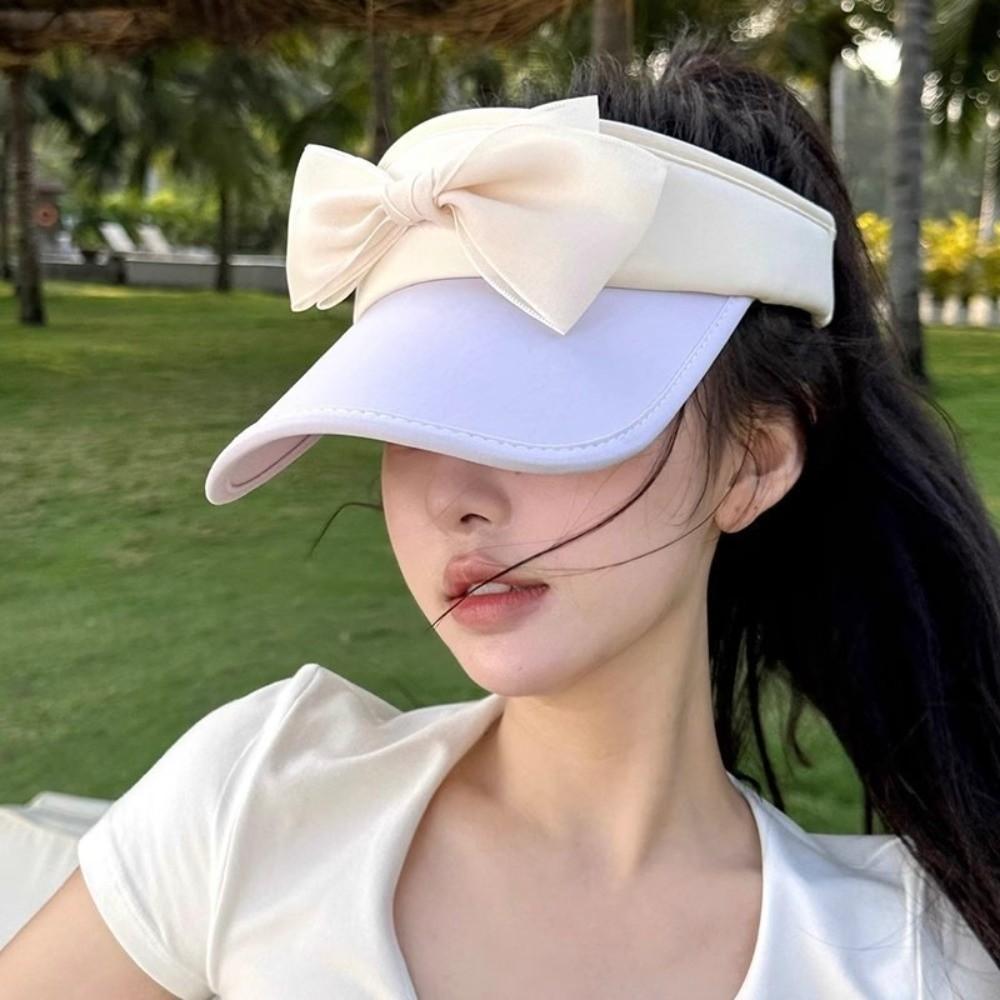 Breathable Women Sun Hat Anti-UV Sun Protection Cap New Wide Brim Visor Cap Summer