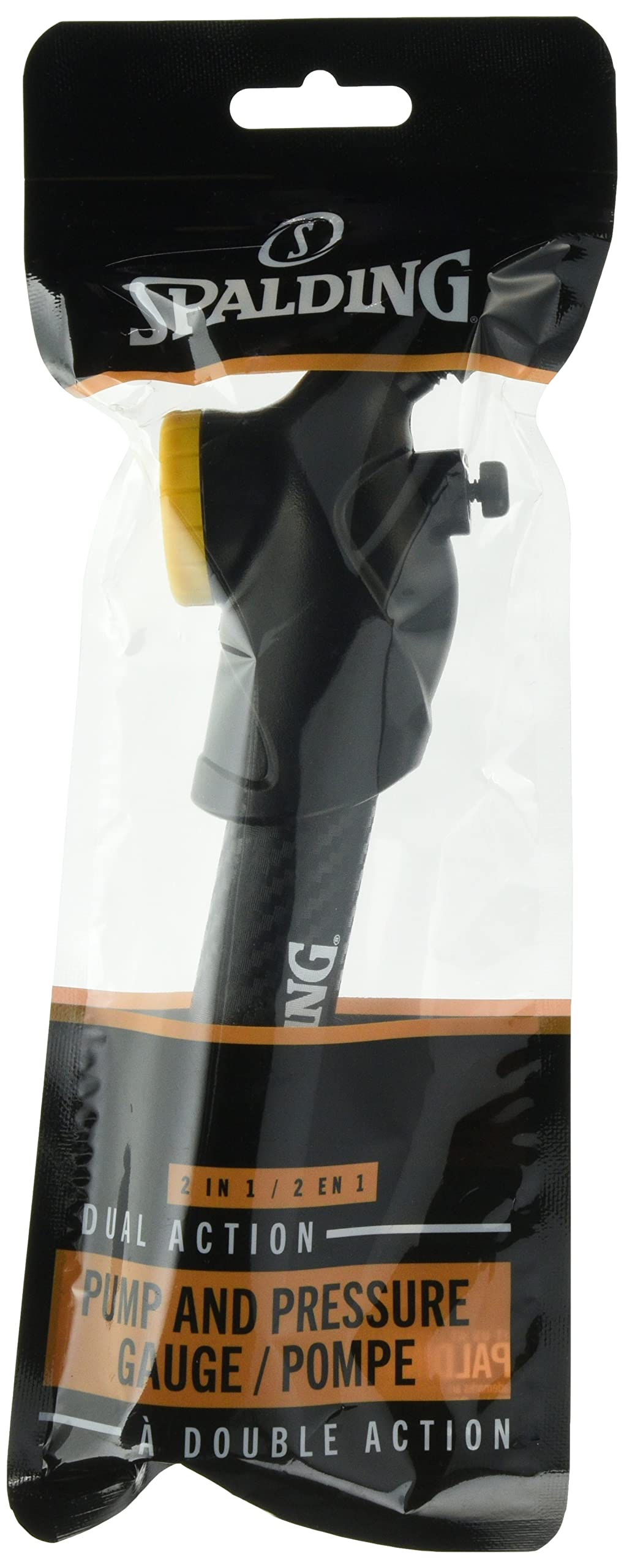 

Spalding Basketball Dual Action Pump with Air Pressure Gauge inch 8485SPCA Basketball Basket Black 5.5 (14 cm) чёрный