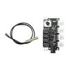 DC 5-24V 5A 4 Way PWM Fan Speed Control Intelligent Temperature Control Cooling Temperature/Speed Display DC Motor Controller
